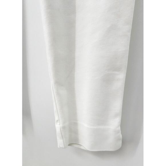 New NWOT J. Jill Essential Cotton Stretch Pants White 4 Petite Crop - Picture 6 of 9
